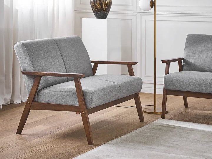 Sofa 2 Seater Fabric Grey Aadhya