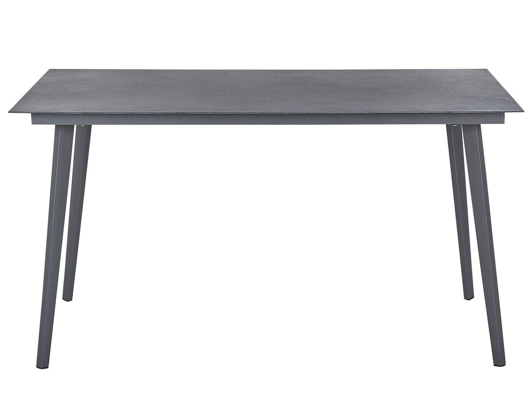 Mileto Garden Dining Table 140 cm 80 cm Glass Grey