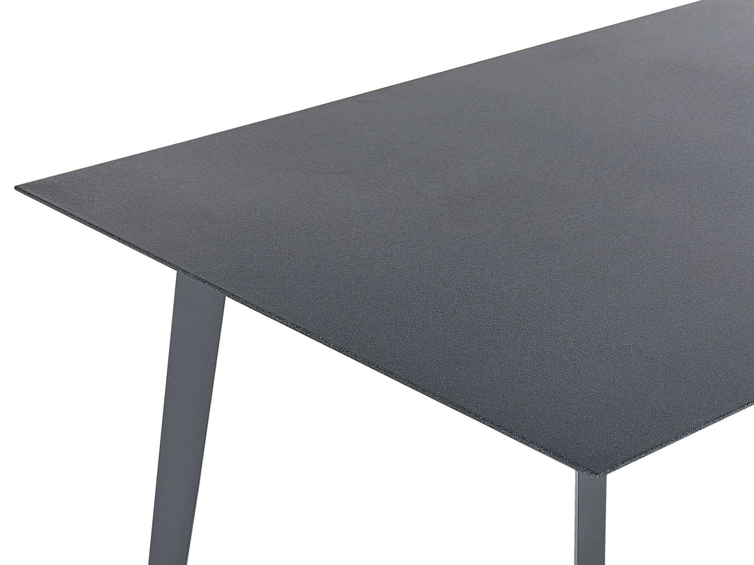 Mileto Garden Dining Table 140 cm 80 cm Glass Grey