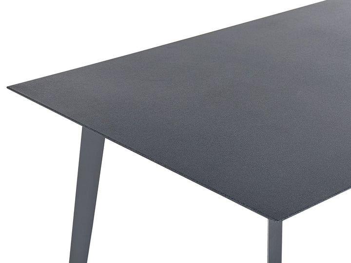 Mileto Garden Dining Table 140 cm 80 cm Glass Grey