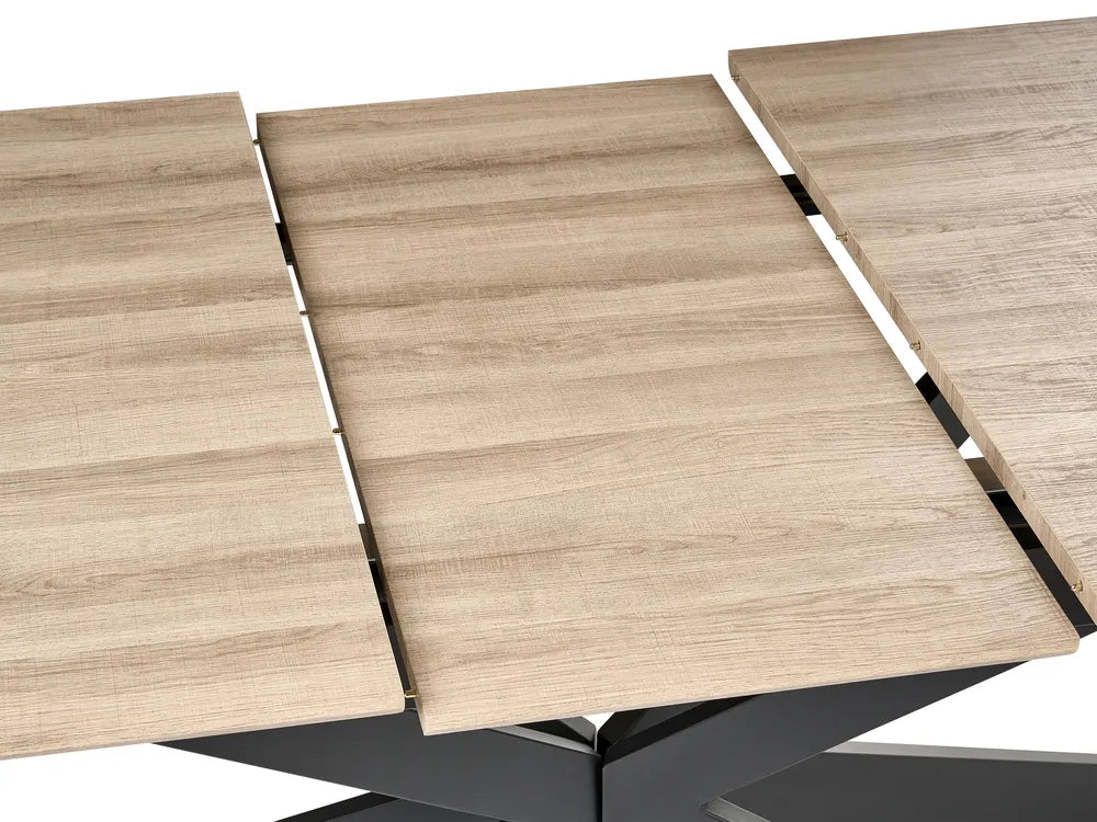 Dining Table Light Brown 160/200 cm 90 cm Kody
