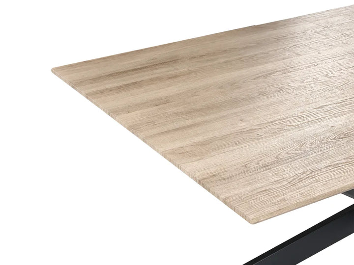 Dining Table Light Brown 160/200 cm 90 cm Kody