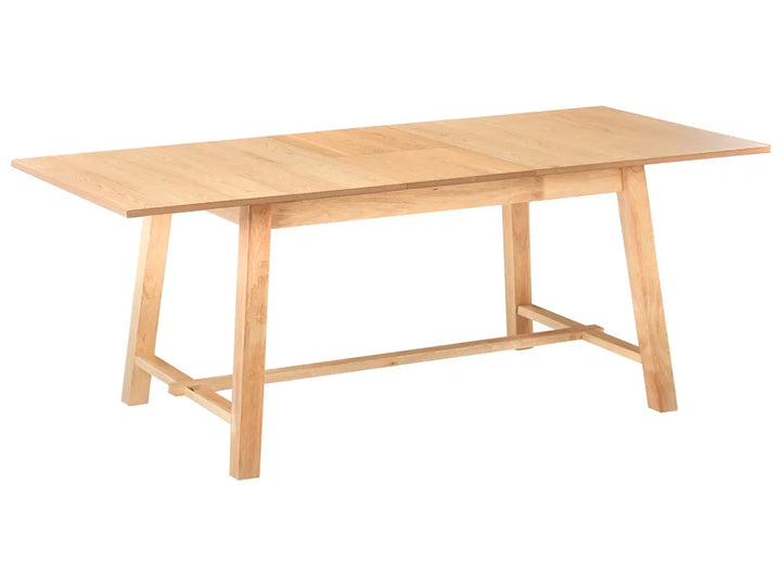 Wooden table on a white background
