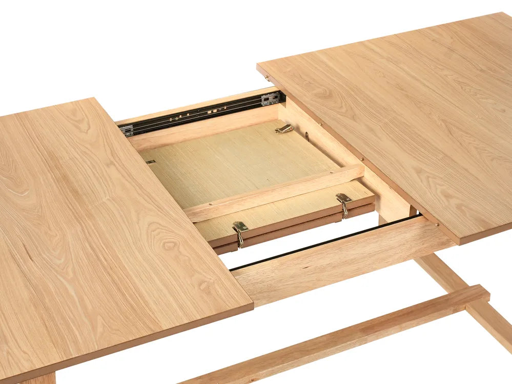 Extending Dining Table Light Ash Wood 160/200 cm 90 cm Garell