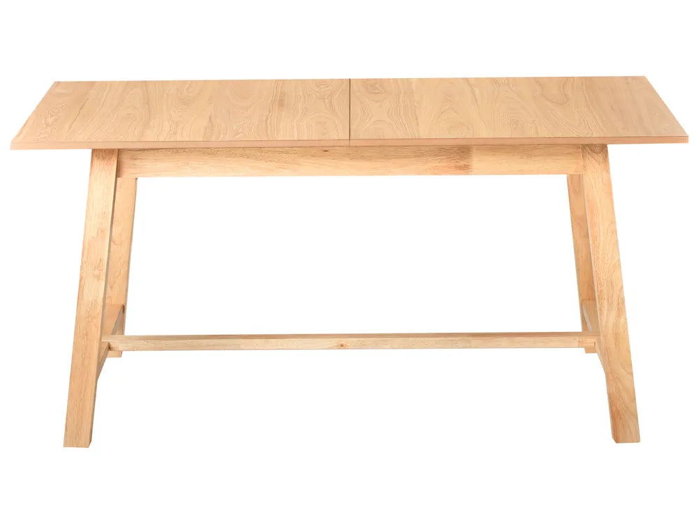 Extending Dining Table Light Ash Wood 160/200 cm 90 cm Garell