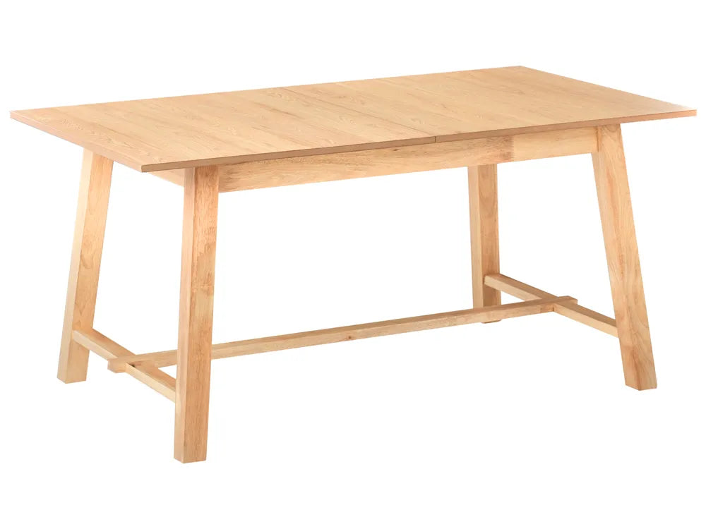 Extending Dining Table Light Ash Wood 160/200 cm 90 cm Garell