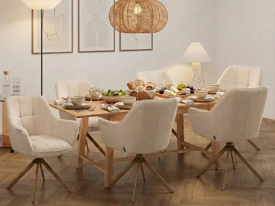 Extending Dining Table Light Ash Wood 160/200 cm 90 cm Garell
