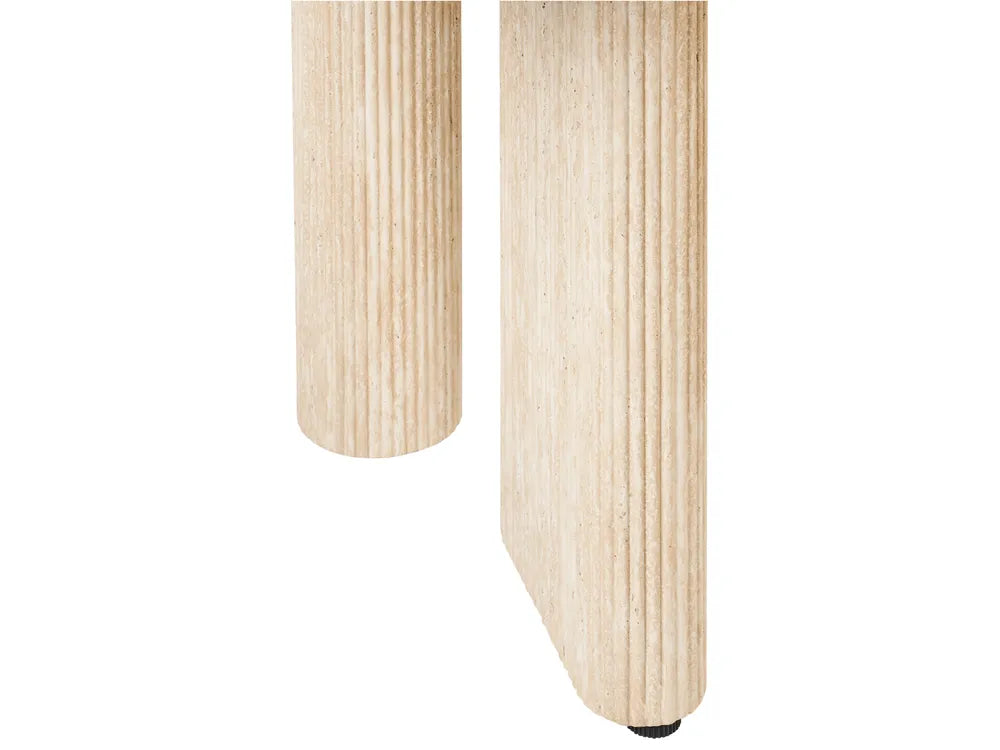 Dining Table Travertine Effect 180 cm 90 cm Turgeon