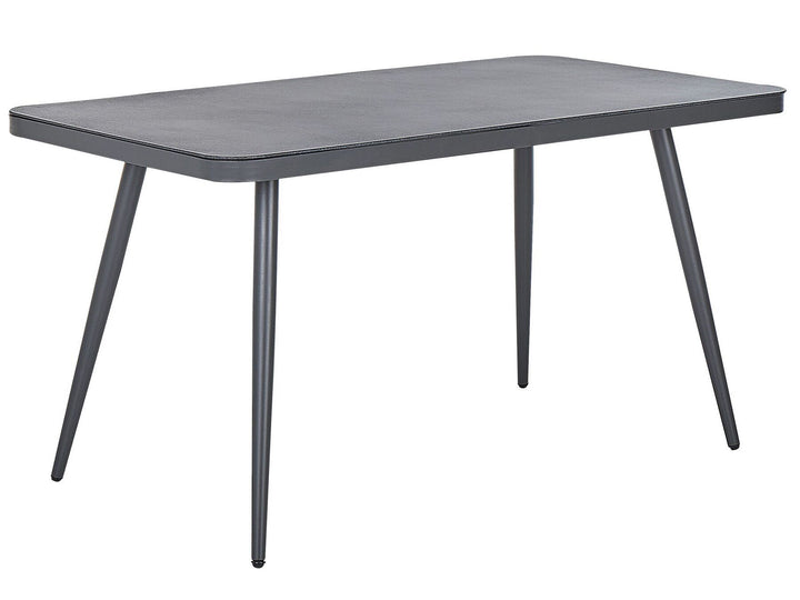 Lipari Garden Dining Table 140 cm 80 cm Glass Grey