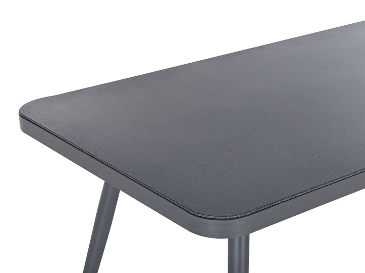 Lipari Garden Dining Table 140 cm 80 cm Glass Grey