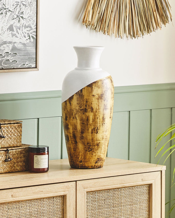Bona Decorative Vase Ceramic 45 cm White