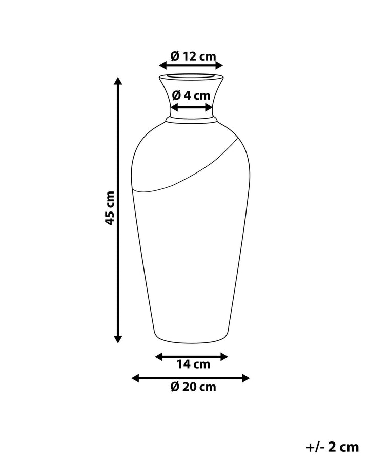 Bona Decorative Vase Ceramic 45 cm White