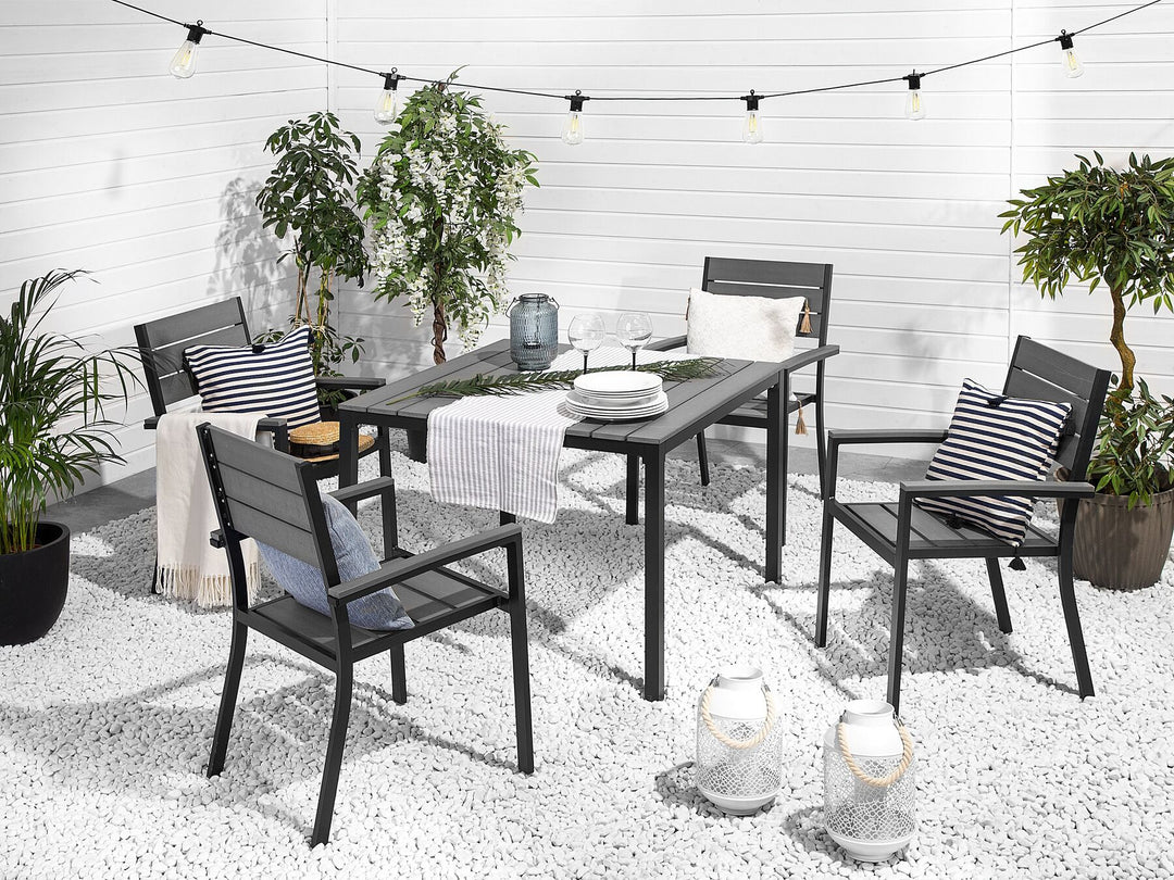 Prato Garden Dining Table 95 cm 95 cm Grey