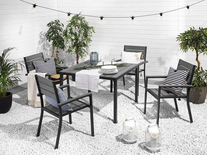 Prato Garden Dining Table 95 cm 95 cm Grey