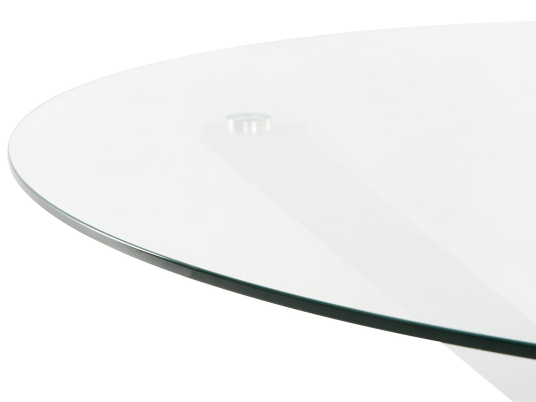 Maletto Garden Dining Table 120 cm 120 cm Glass White
