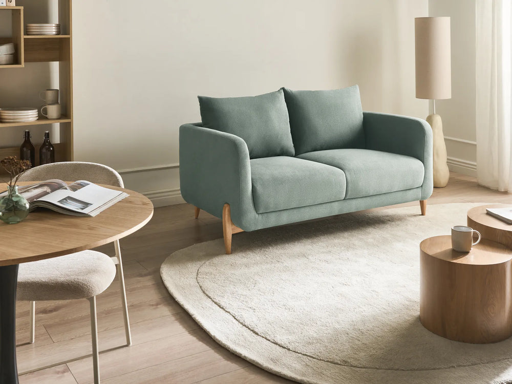 Modern light green loveseat for living room