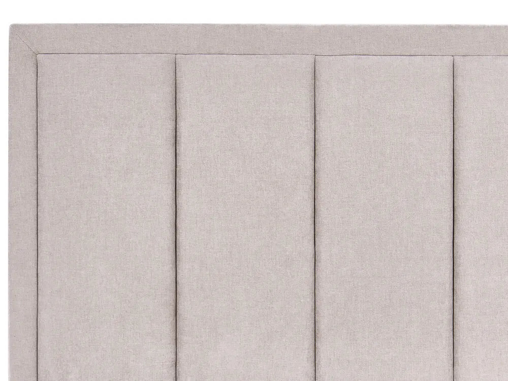 Ottoman Bed Chenille 180 x 200 cm (EU Super King) Taupe Chandler