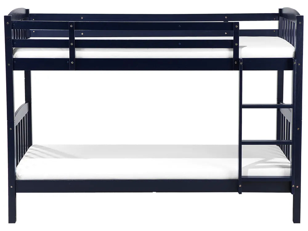 Bunk Bed Pine Wood 90 x 200 cm (EU Single) Navy Blue Daury