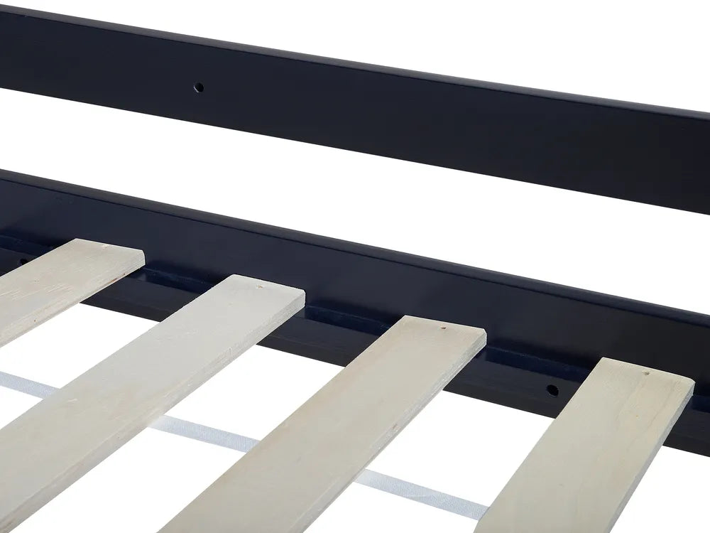 Bunk Bed Pine Wood 90 x 200 cm (EU Single) Navy Blue Daury