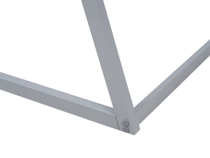 Kids Bed Teepee Pine Wood 90 x 200 cm (EU Single) Grey Akkie