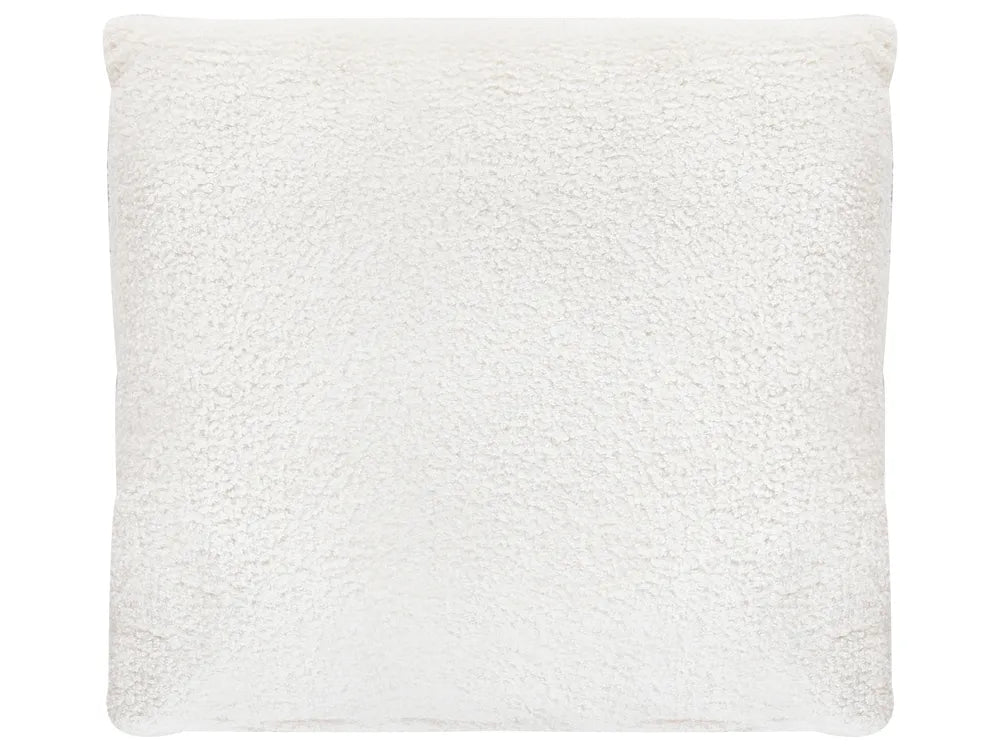 Corner Sofa Bed 4 Seater Boucle Off-White Right Hand Alarick