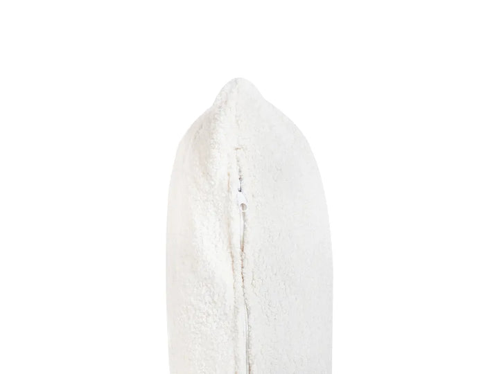 Corner Sofa Bed 4 Seater Boucle Off-White Right Hand Alarick