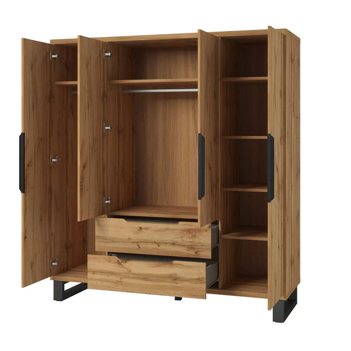 Halle Four Hinged Doors Wardrobe 191cm