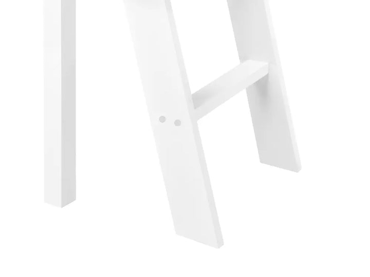 Mid Sleeper Bed Pine Wood 90 x 200 cm (EU Single) White Gieze