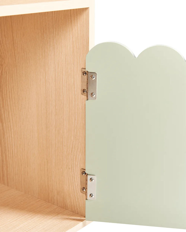 2 Tier Shelving Unit 105 cm Light Green Bayze