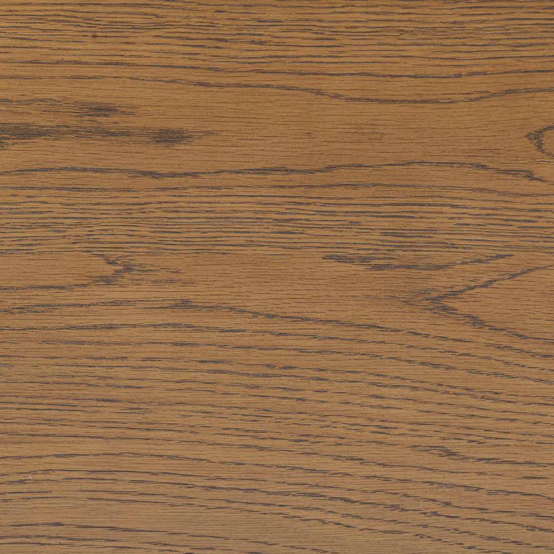 D.I. Designs Charlton Ribbed Walnut Oak Wood Desk