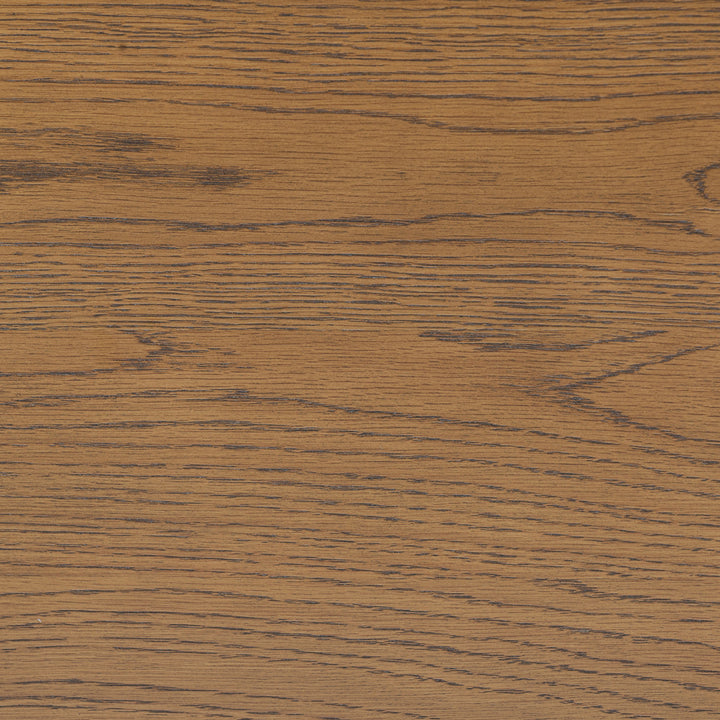 D.I. Designs Charlton Ribbed Walnut Oak Wood Desk