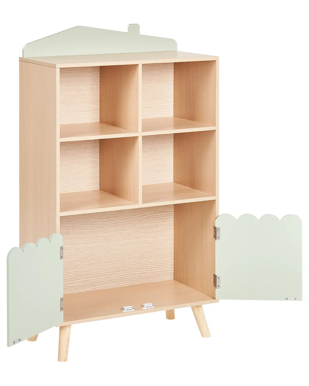 2 Tier Shelving Unit 105 cm Light Green Bayze