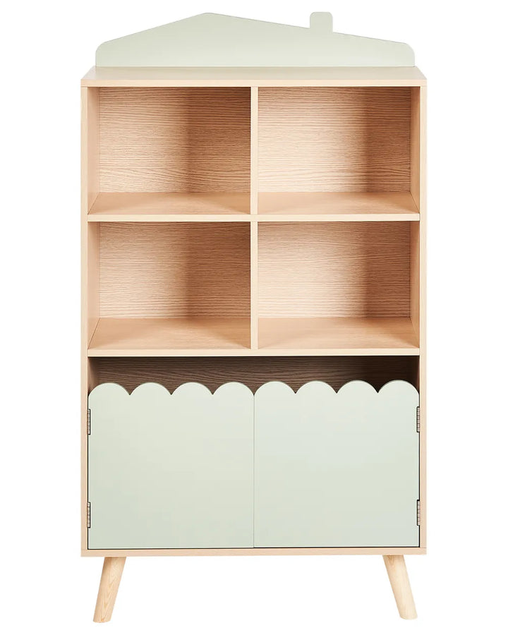 2 Tier Shelving Unit 105 cm Light Green Bayze