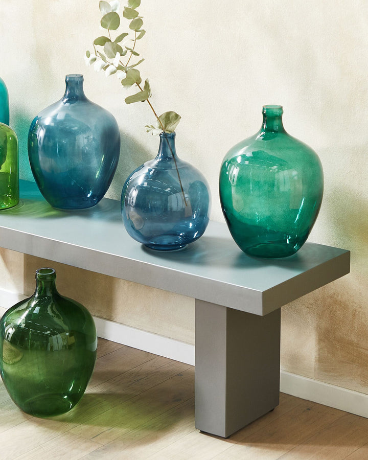Roti Flower Vase Glass 39 cm Turquoise