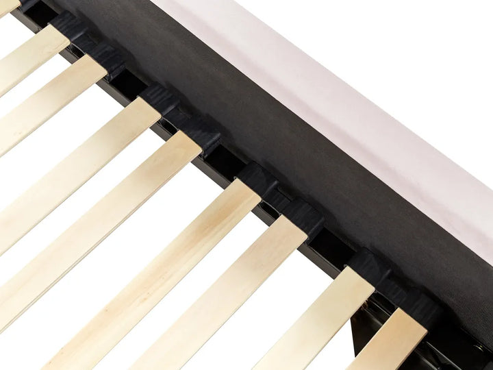 Bed Velvet 90 x 200 cm (EU Single) Pastel Pink Jazzae