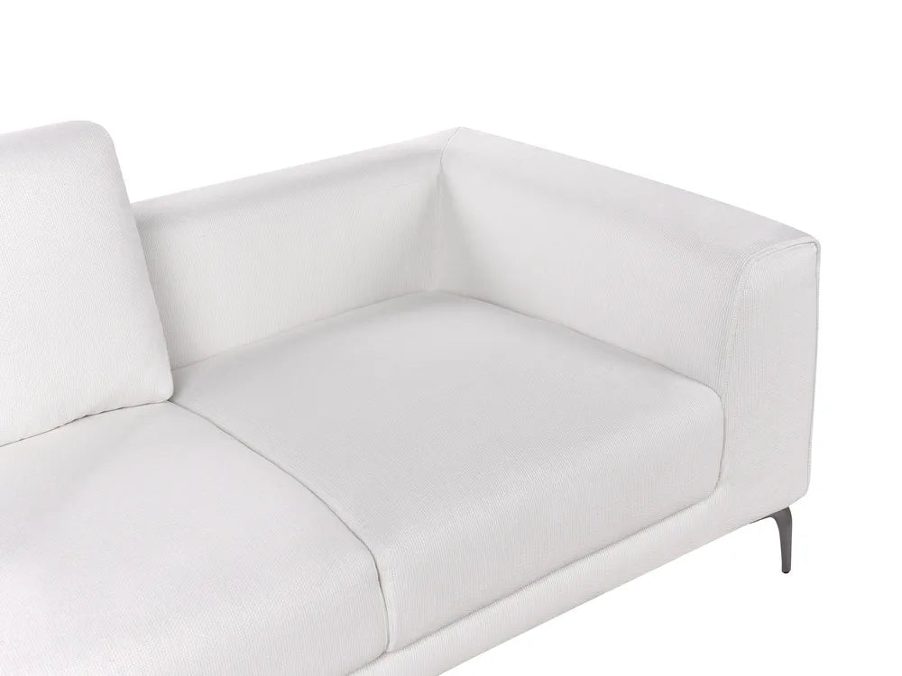 2 Seater Fabric White Laurea