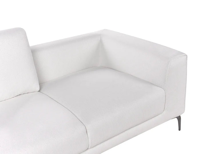 2 Seater Fabric White Laurea