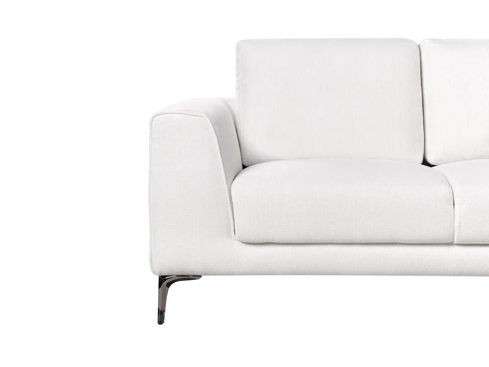 2 Seater Fabric White Laurea