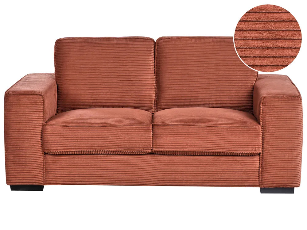 2 Seater Corduroy Golden Brown Gelene