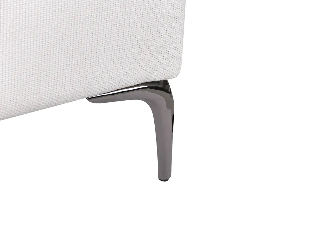 2 Seater Fabric White Laurea