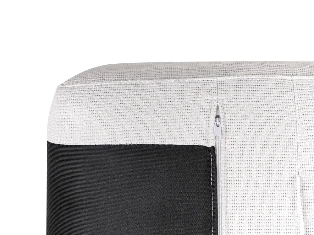 2 Seater Fabric White Laurea
