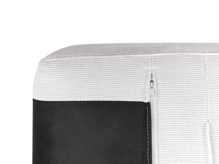 2 Seater Fabric White Laurea
