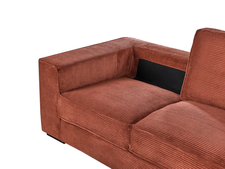 2 Seater Corduroy Golden Brown Gelene