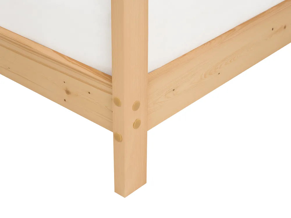 Kids Bed House Pine Wood 90 x 200 cm (EU Single) Light Brown Dart