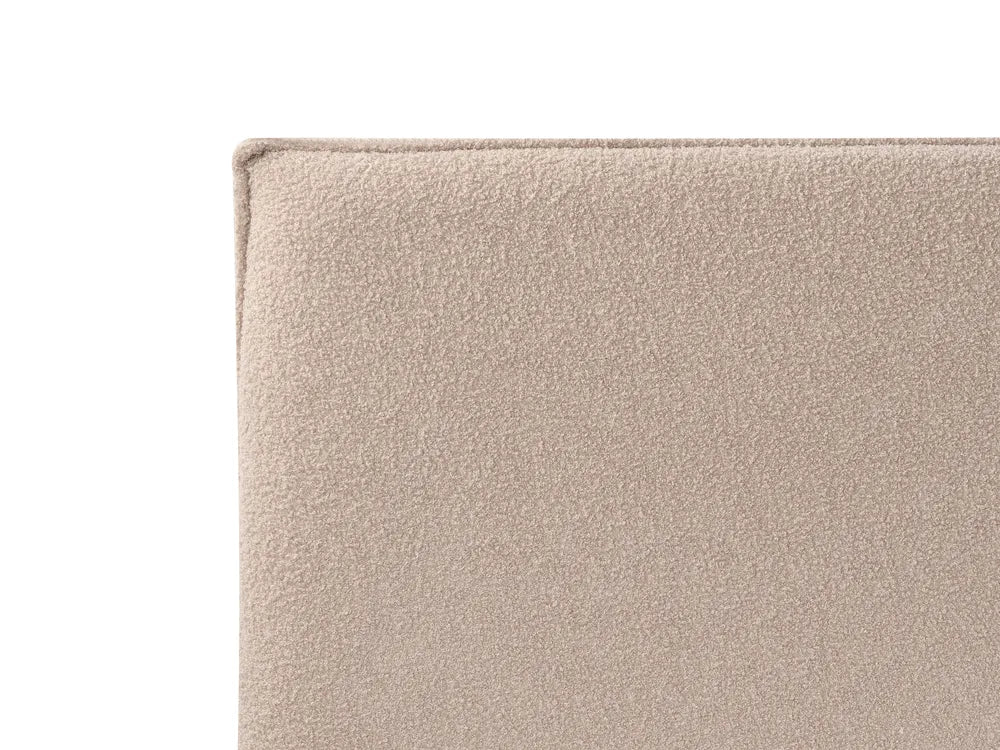 Ottoman Bed Boucle 180 x 200 cm (EU Super King) Taupe Ameire