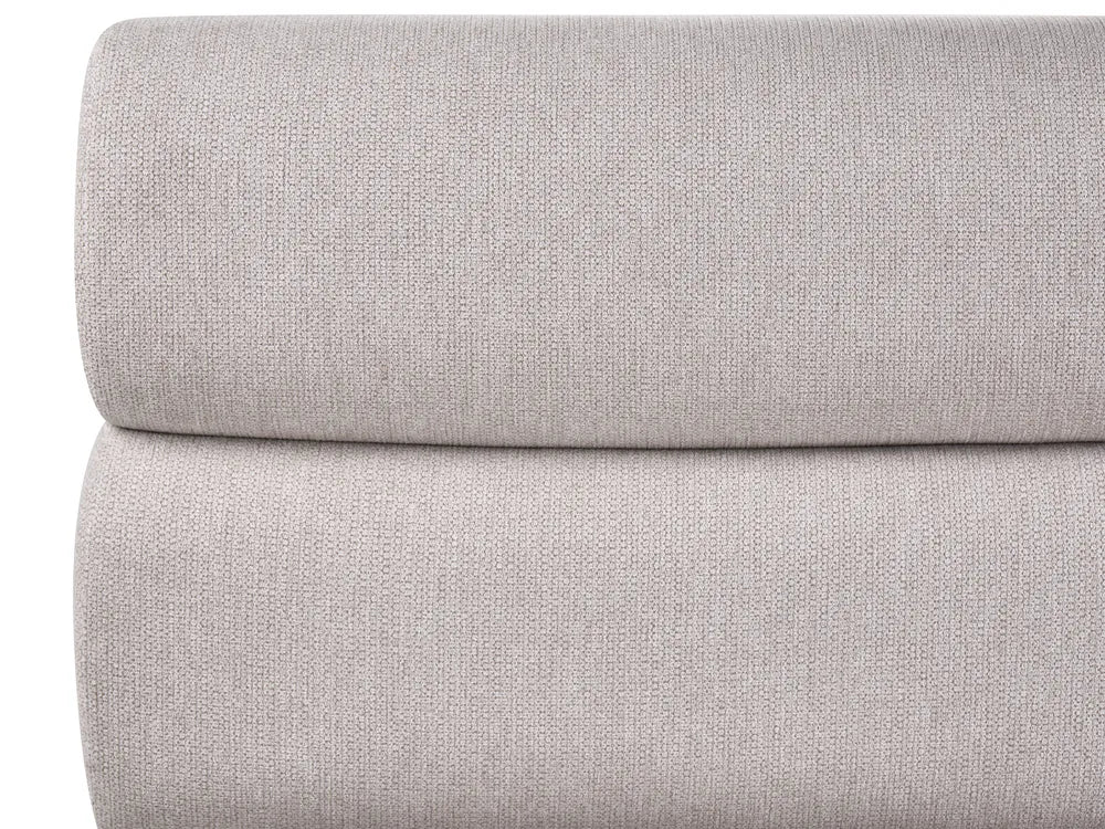 Ottoman Bed Faux Linen 180 x 200 cm (EU Super King) Grey Bedias