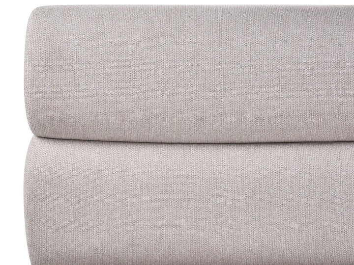 Ottoman Bed Faux Linen 180 x 200 cm (EU Super King) Grey Bedias