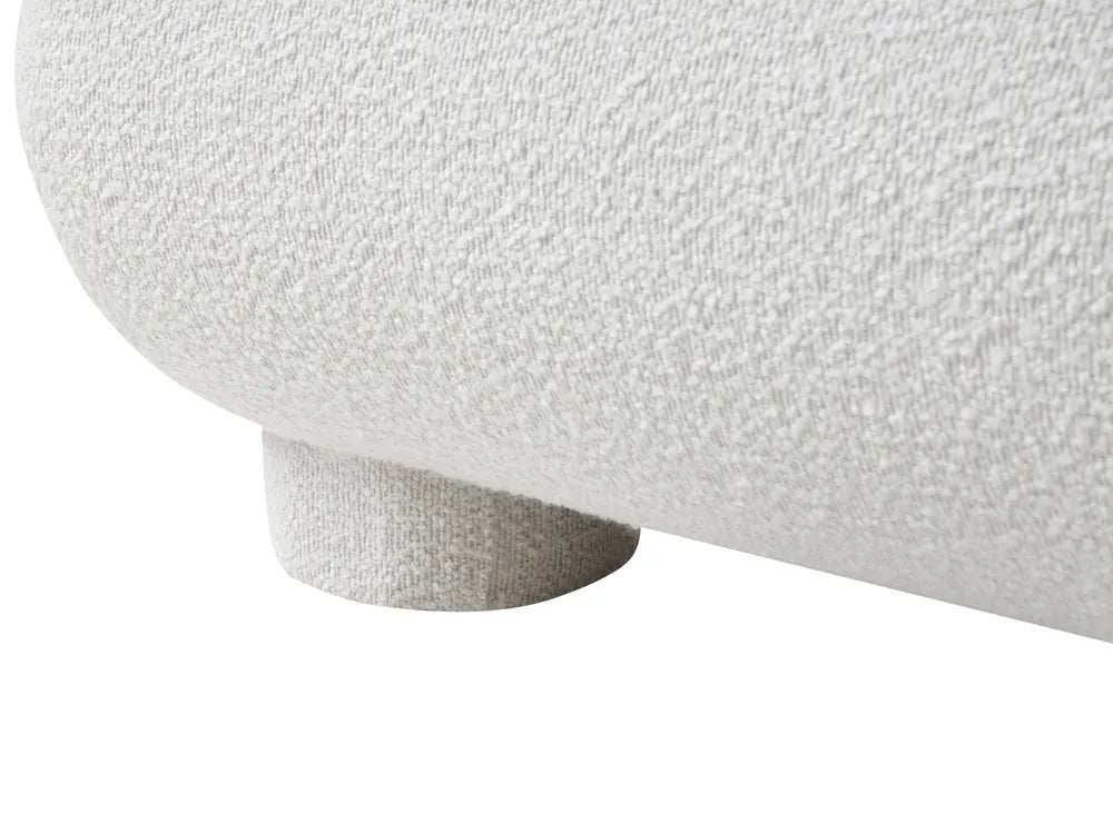 Bed Boucle 180 x 200 cm (EU Super King) Off-White Bensu