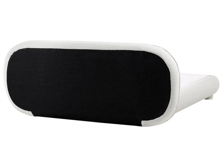Black and white eye mask on a white background