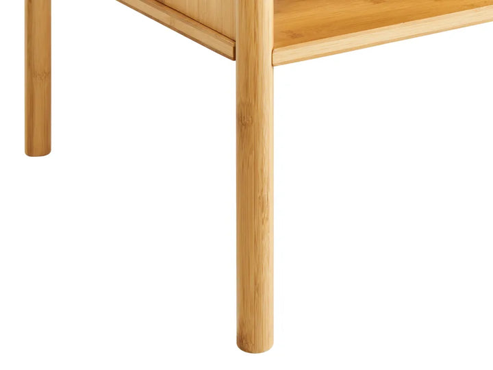 Coffee Table Bamboo Natural with Storage Lakyia